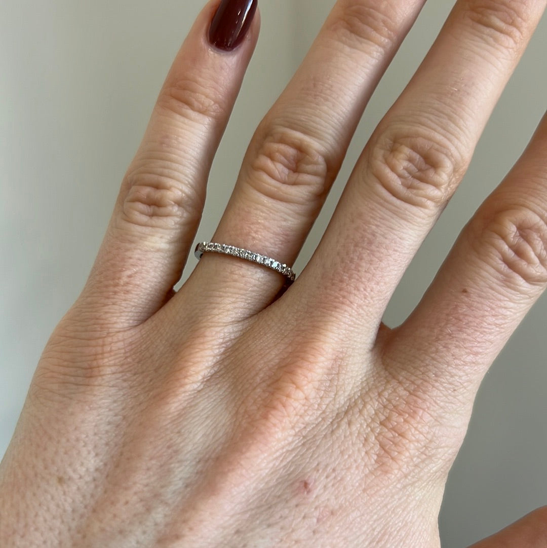Narrow Diamond Band