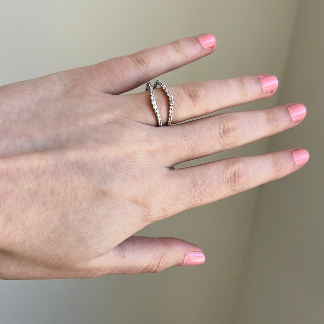 Diamond White Gold Ring Jacket