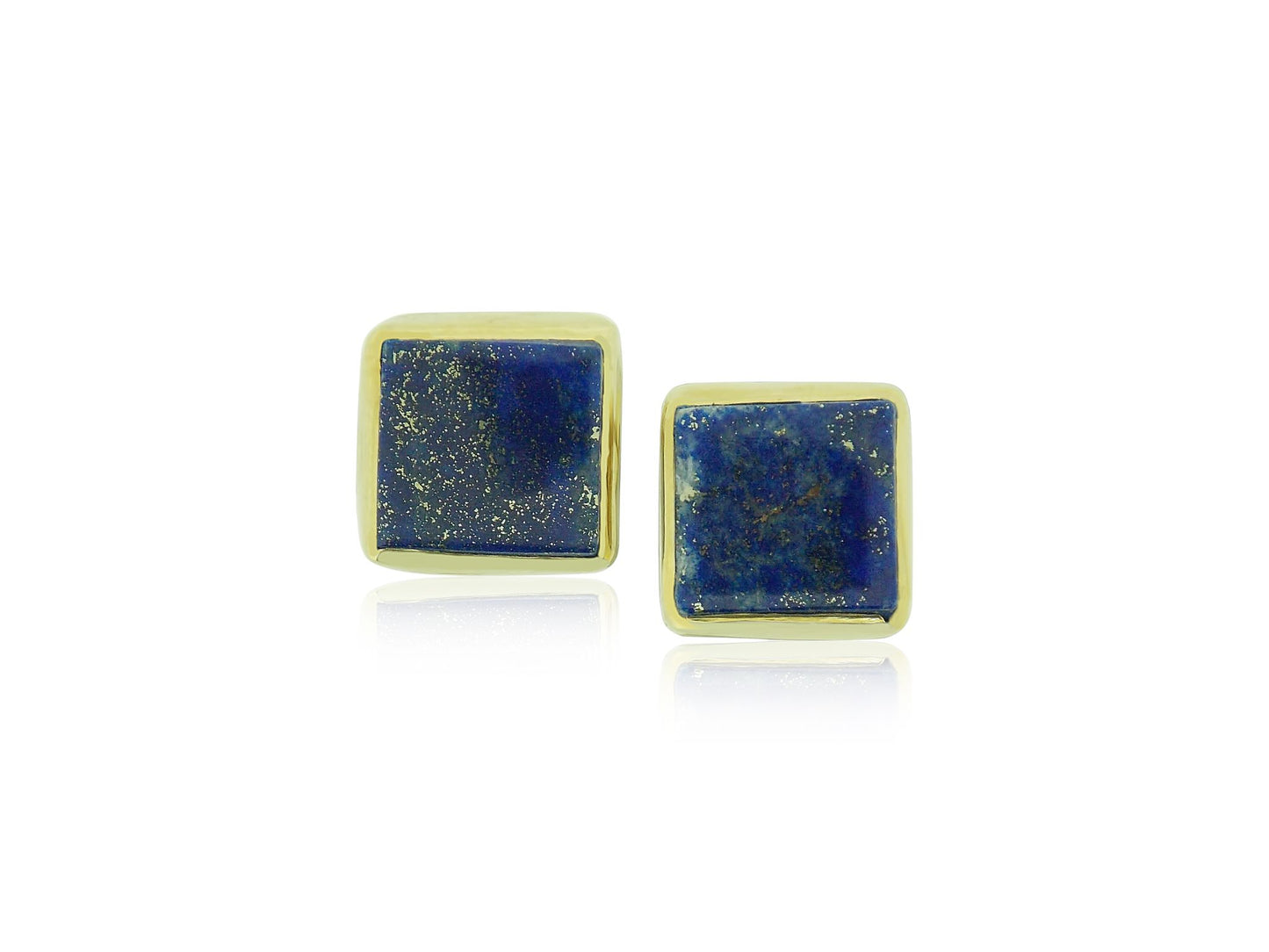 Lapis Square Cut Earrings