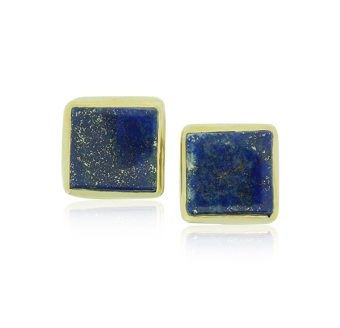 Lapis Square Cut Earrings