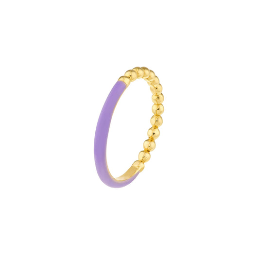 Liliac Enamel Ring