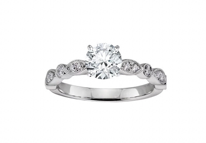 Diamond Ring with Marquise Silhouettes
