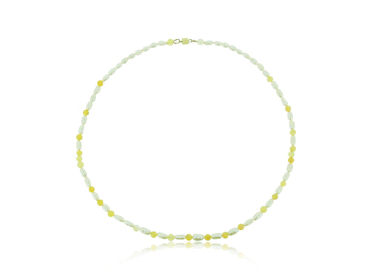 Pearl Opal Gold Necklace