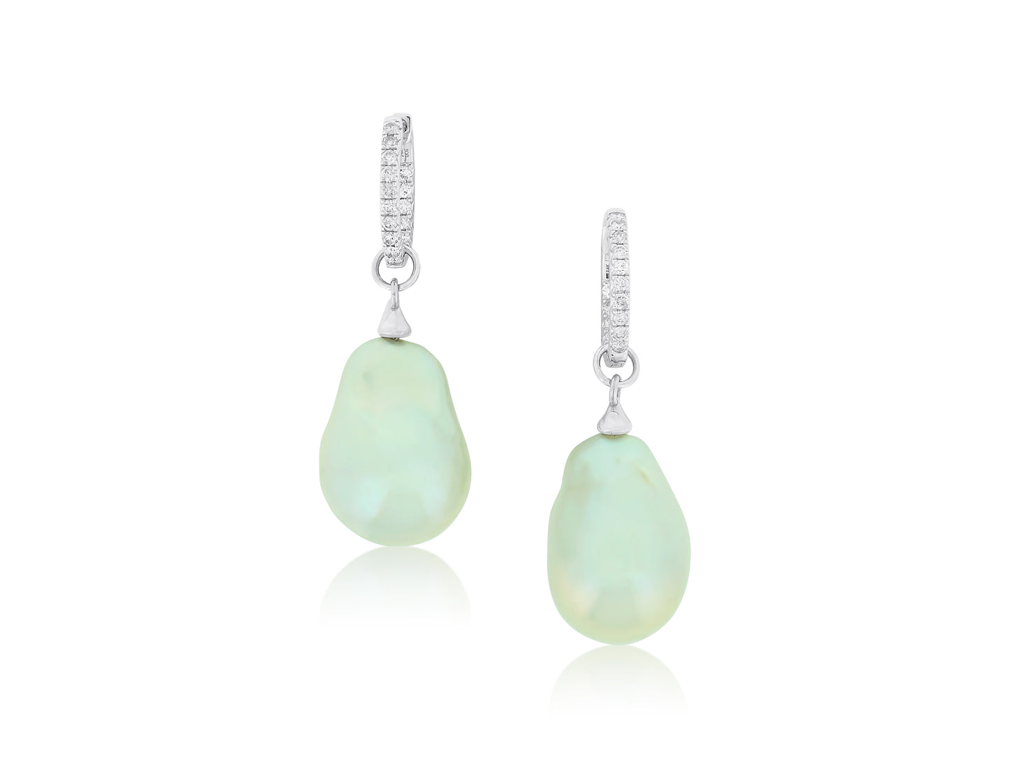 Baroque South Sea Pearl Bridal Earrings