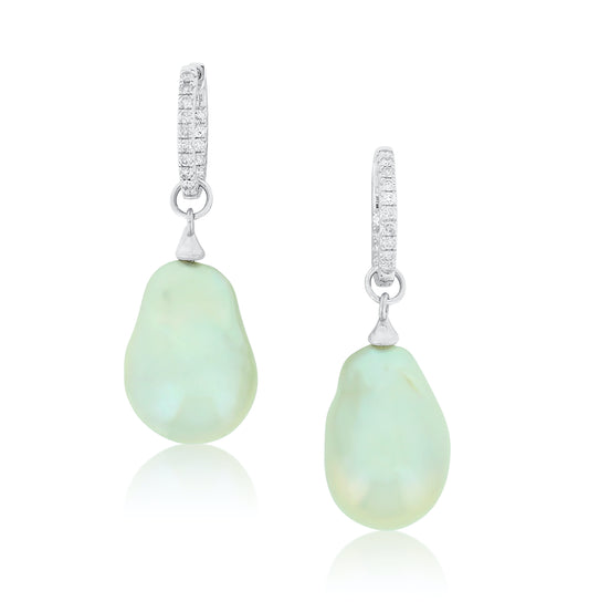 Baroque South Sea Pearl Bridal Earrings