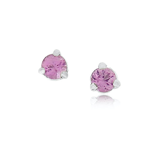 Pink Sapphire Earrings