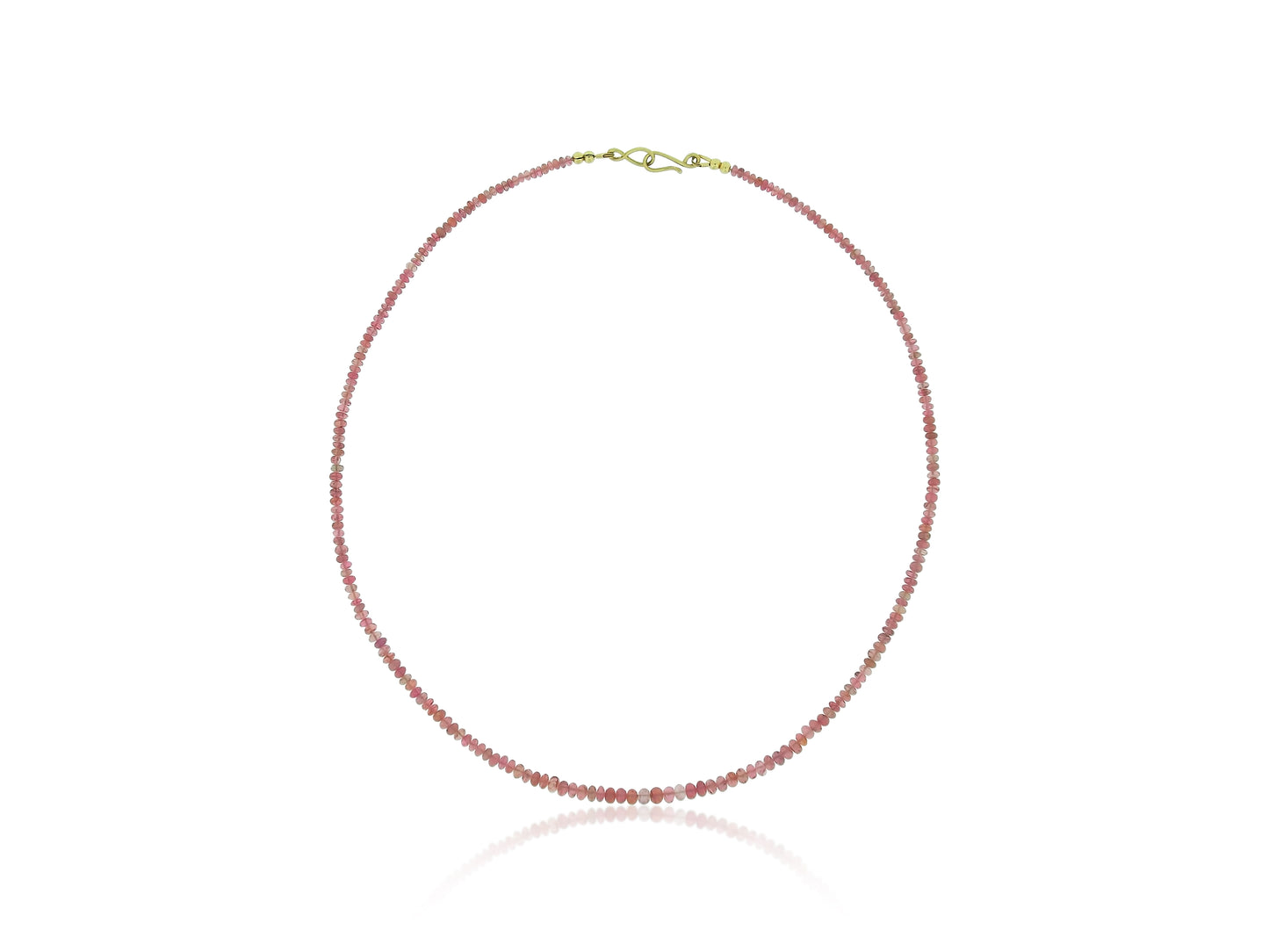 Pink Spinel Beaded Necklace