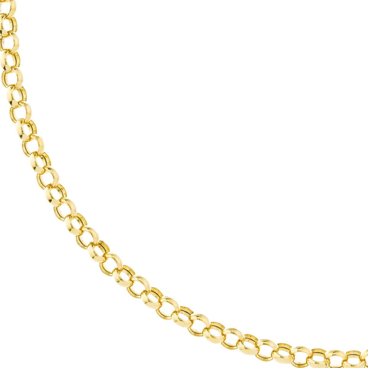 Round Spiked Push Lock Pendant with Rolo Chain