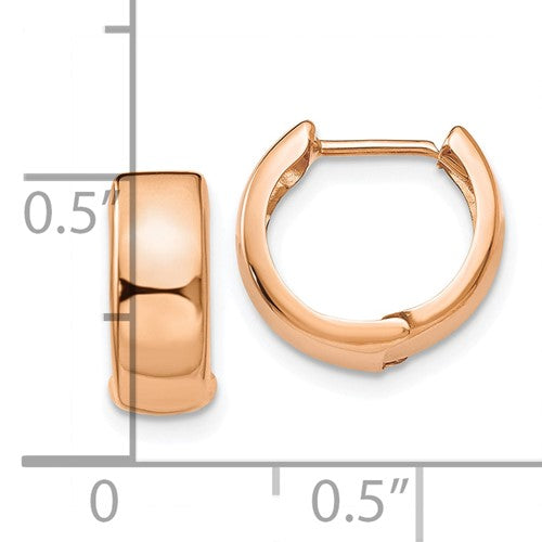 Rose Gold Hoops