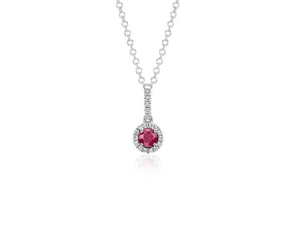Ruby Diamond Pendant
