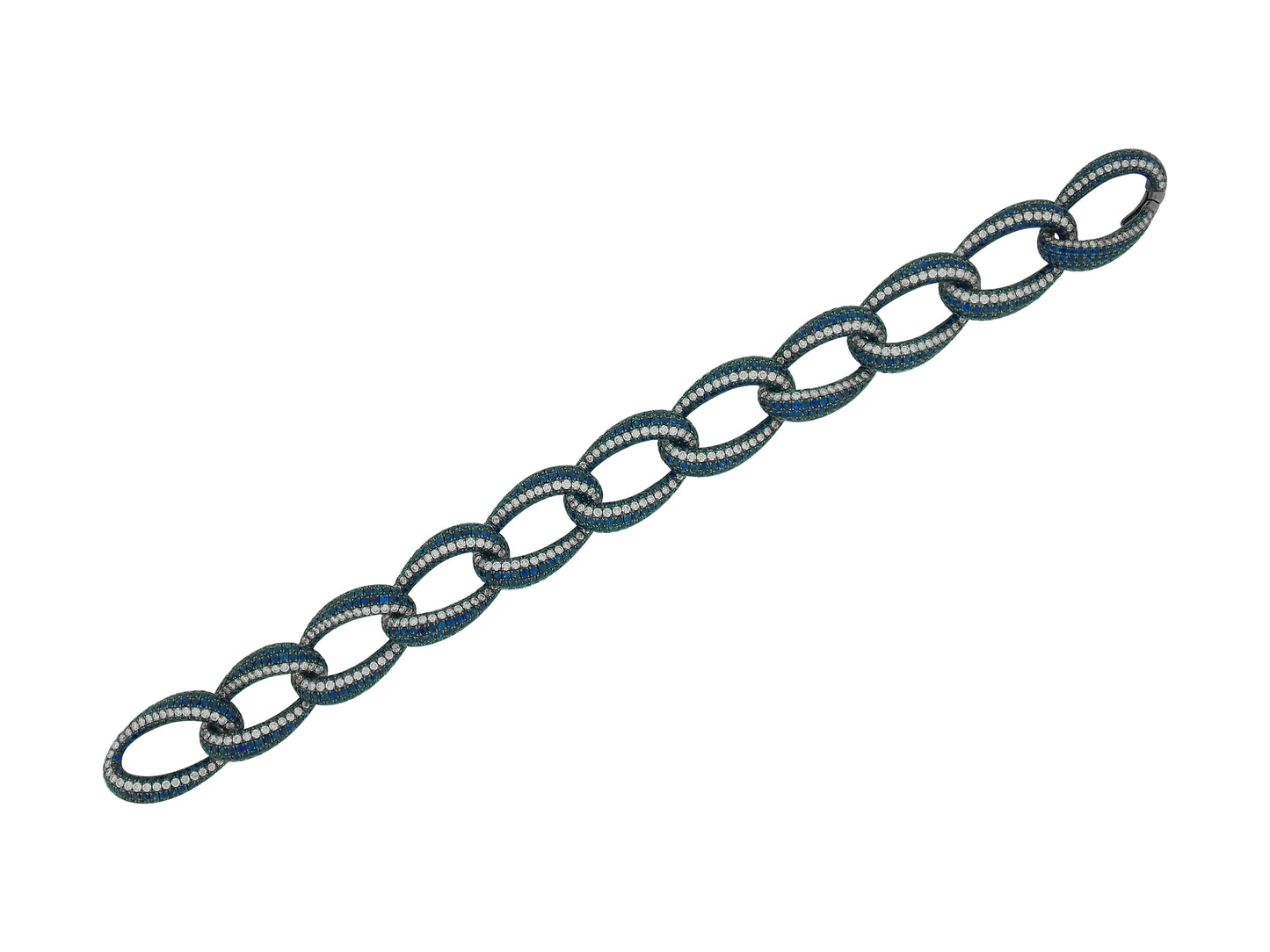 Sapphire and Diamond Endless Bracelet