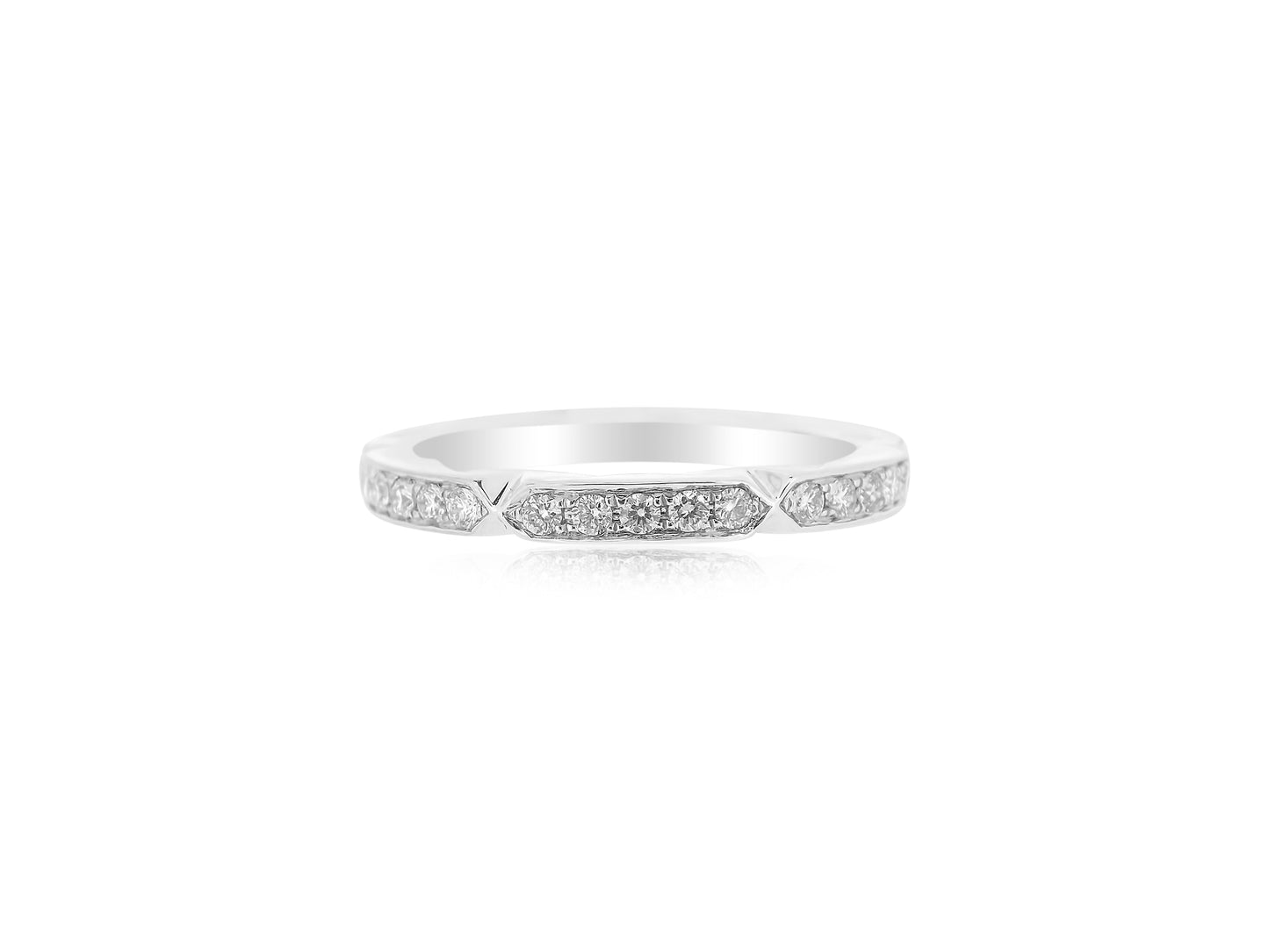 White Gold and Diamond Narrow Band