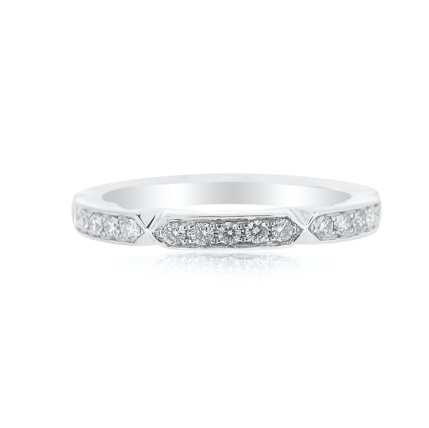 White Gold and Diamond Narrow Band