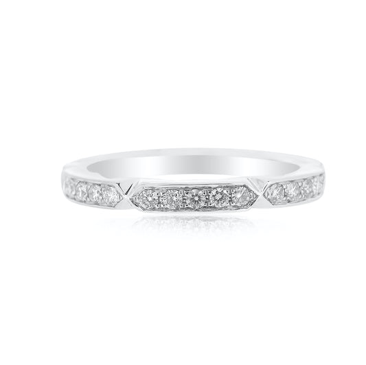 White Gold and Diamond Narrow Band