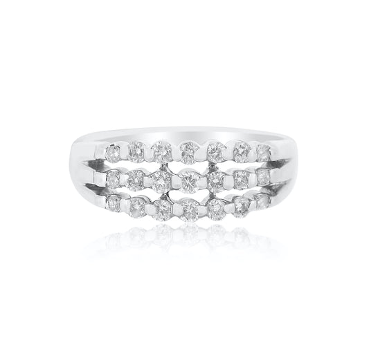 Diamond Triple Band Ring