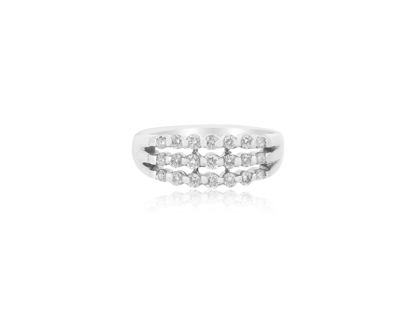 Diamond Triple Band Ring