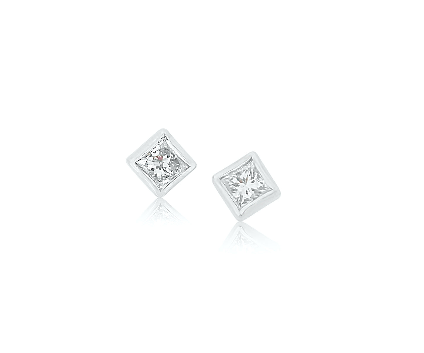 Princess Diamond Earring Studs