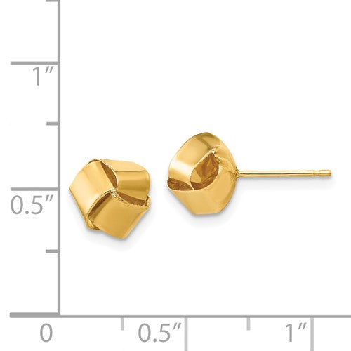 Gold Love Knot Studs