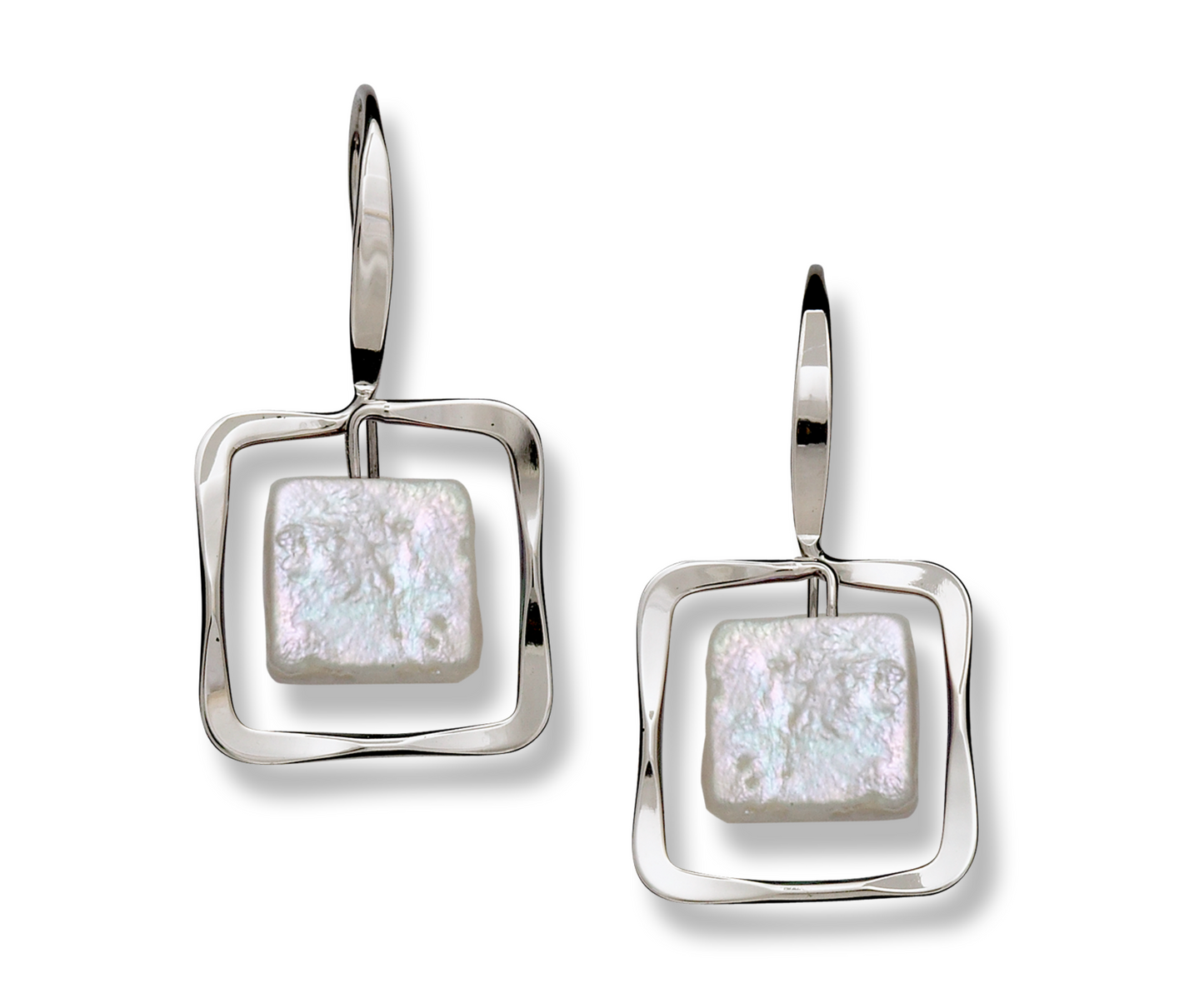 Square Pearl Earrings