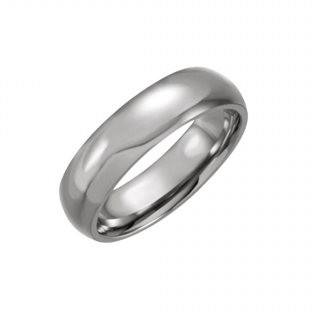 Titanium Domed Band
