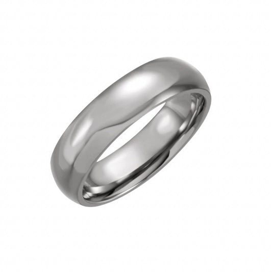 Titanium Domed Band