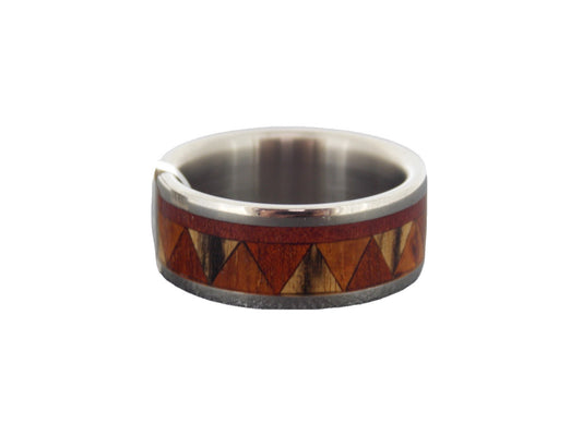 Titanium Wooden Inlay Band