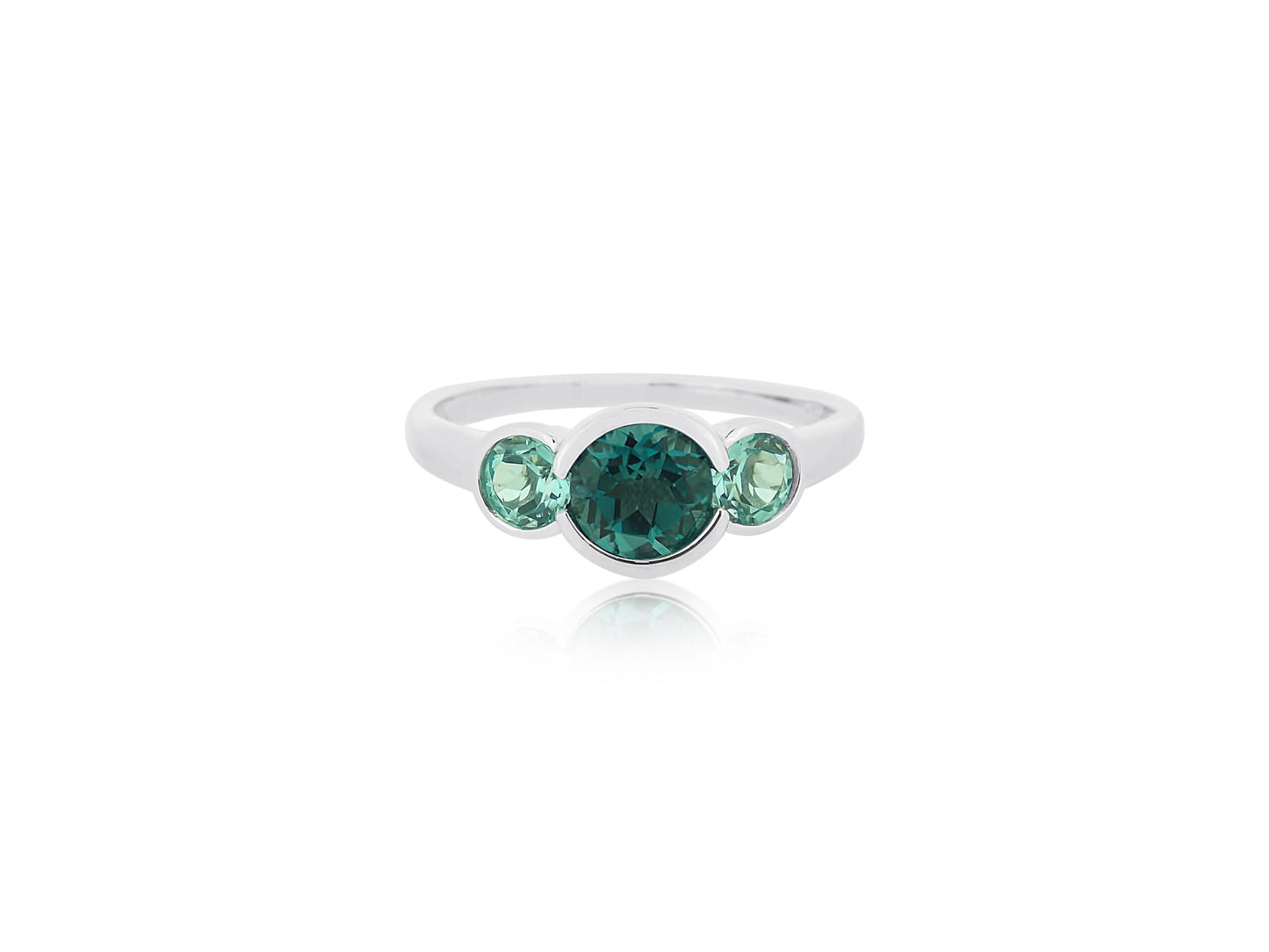 Two Tone Topaz Ring