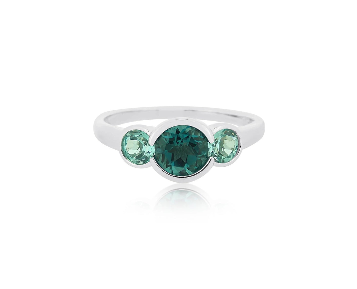 Two Tone Topaz Ring