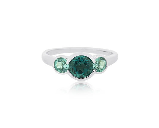 Two Tone Topaz Ring