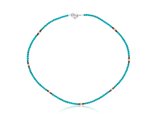 Turquoise Coral Pearl Necklace