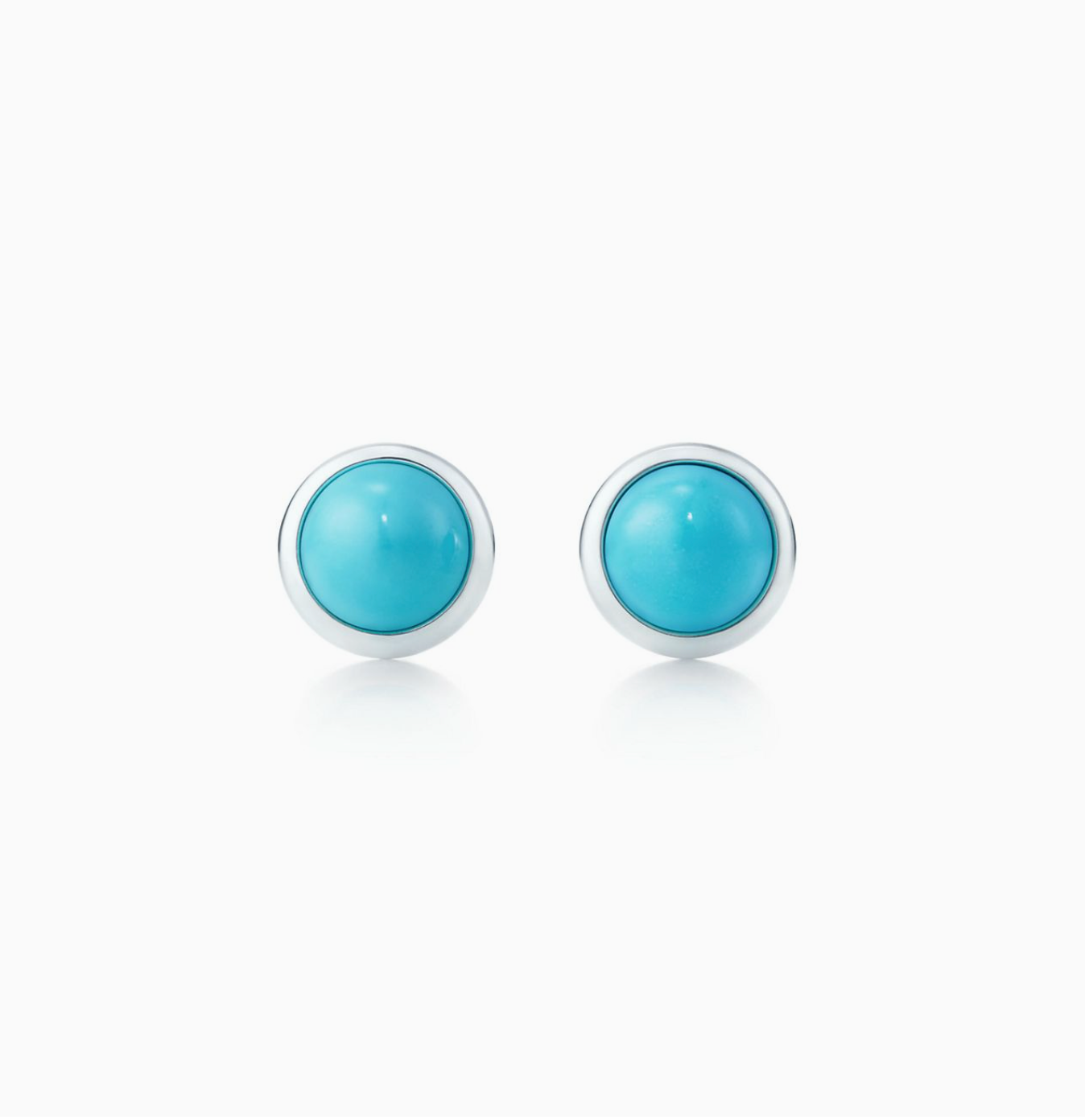 Turquoise Bezeled Earring Studs