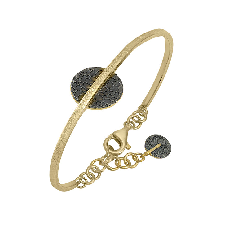 Textured Disc Bangle