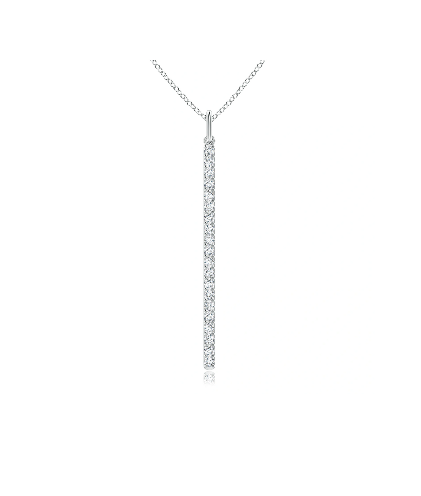 Diamond Vertical Bar Pendant