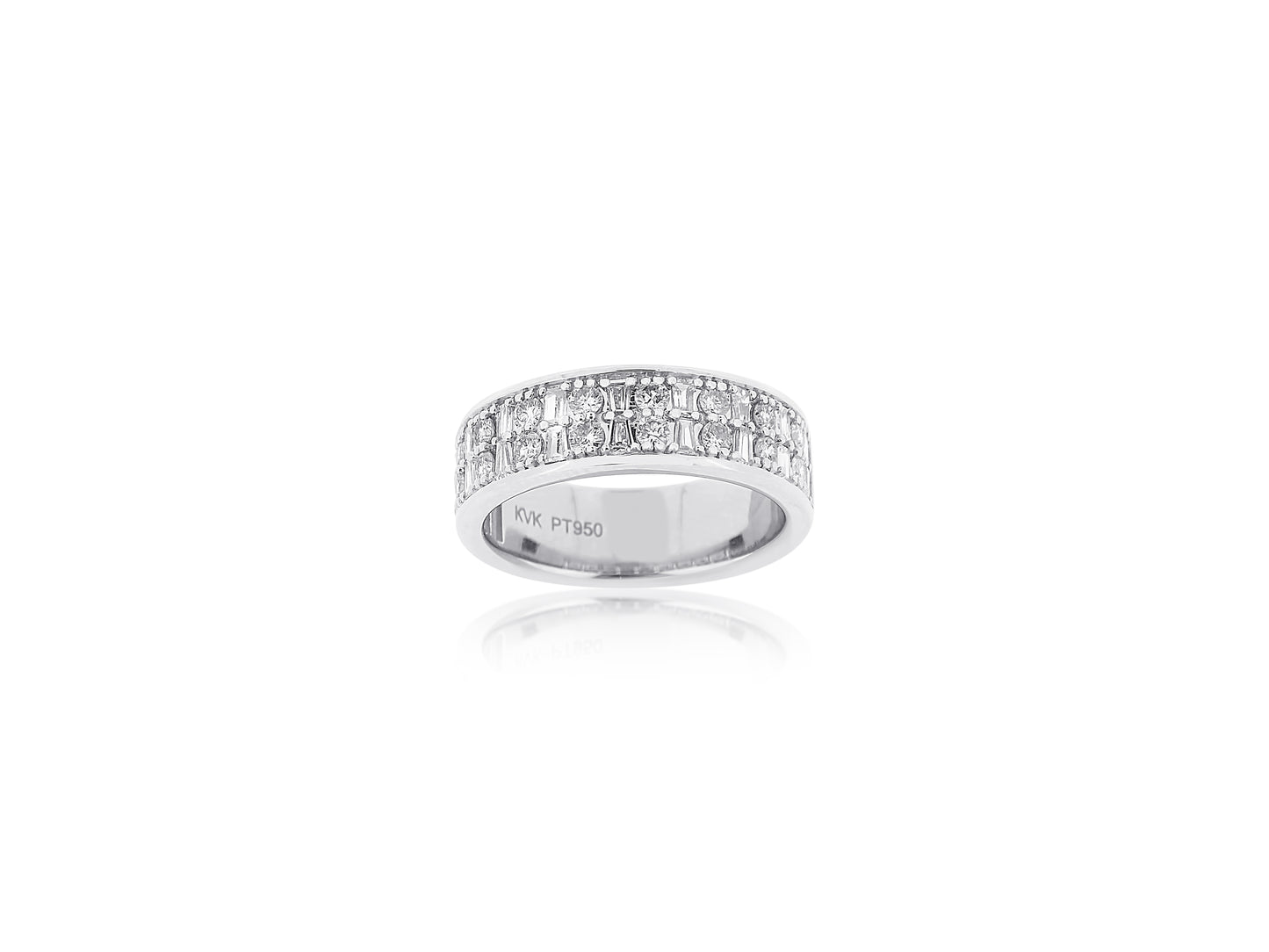 Custom Platinum Band in Diamonds