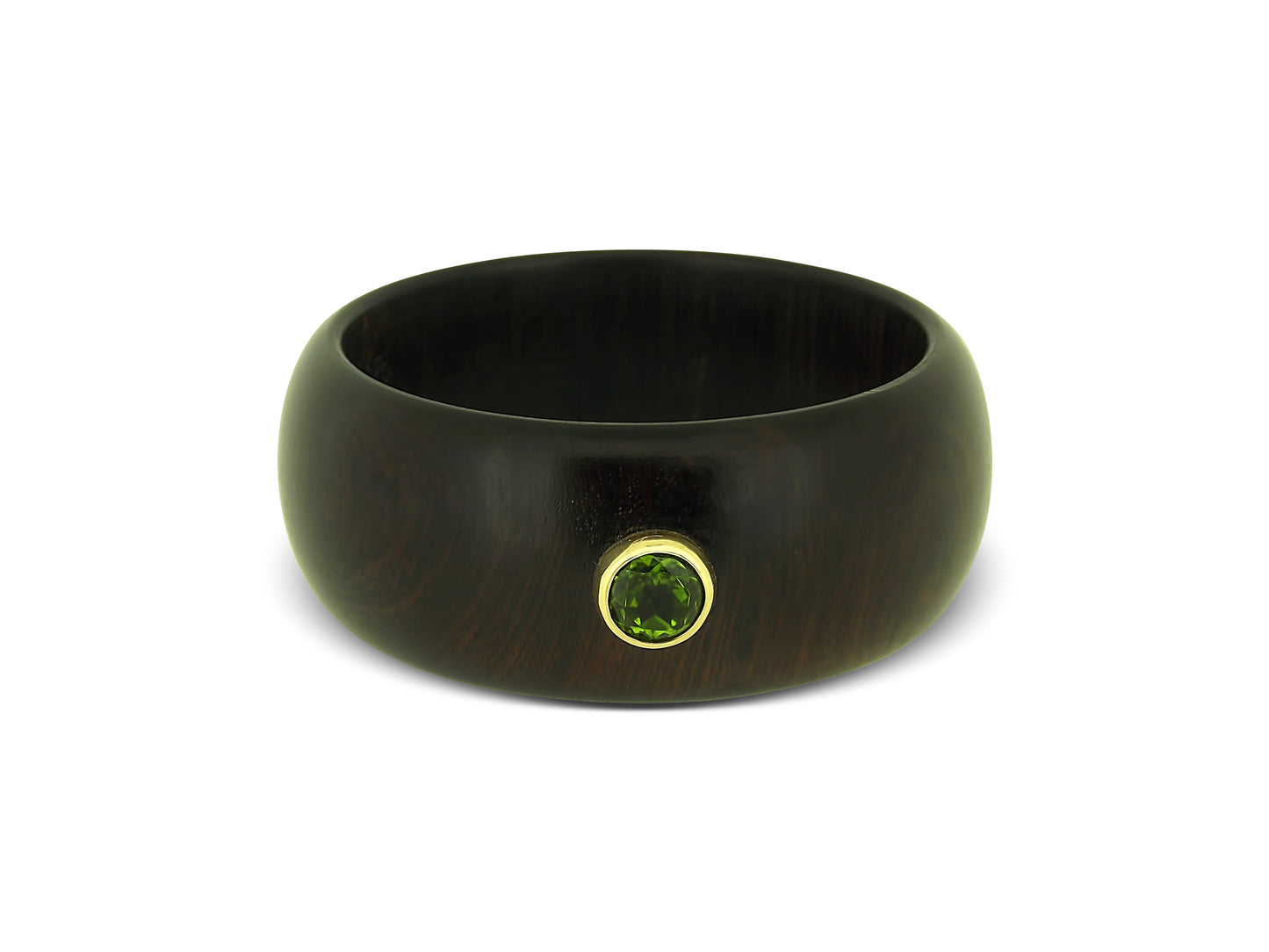 Peridot Wooden Bangle