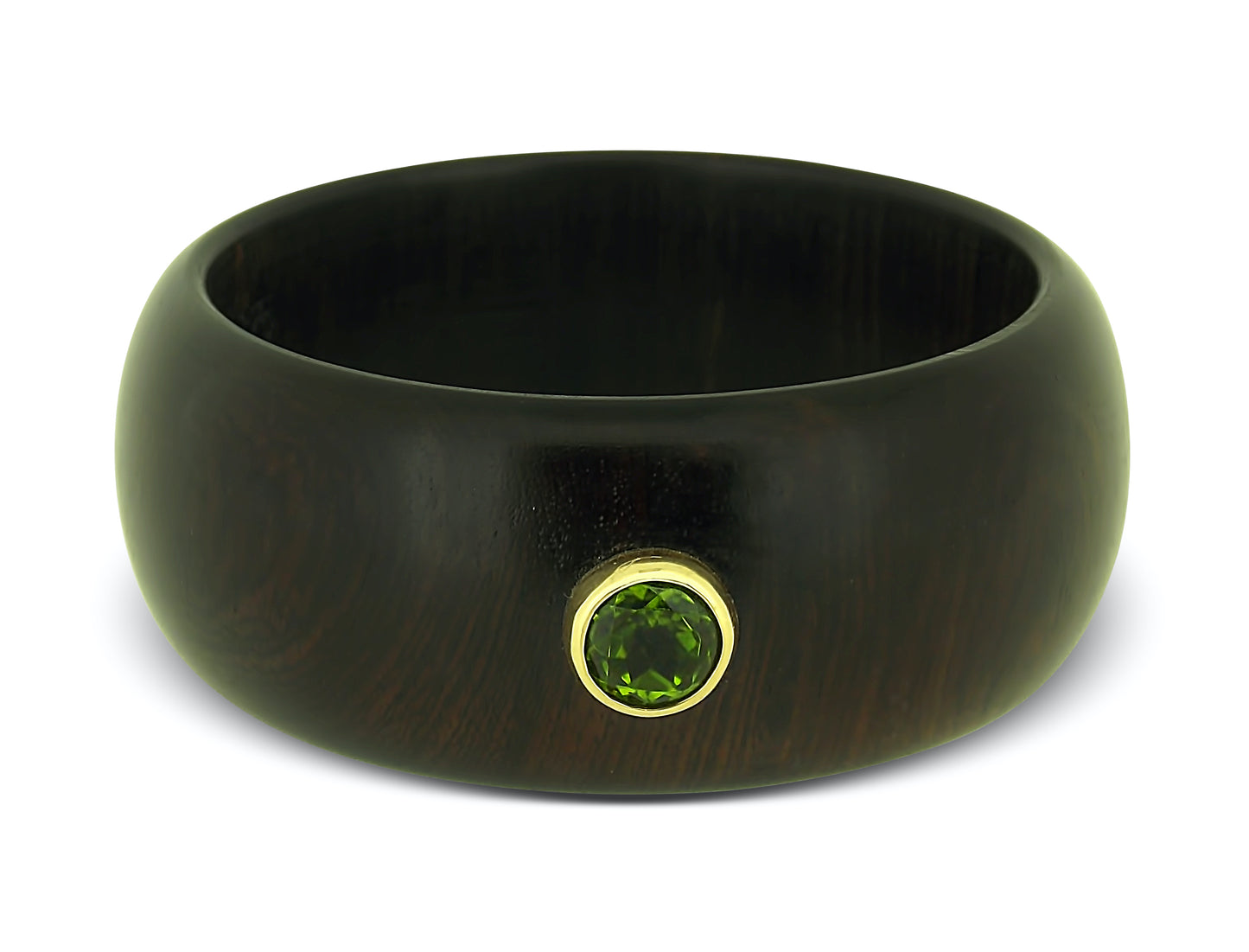Peridot Wooden Bangle