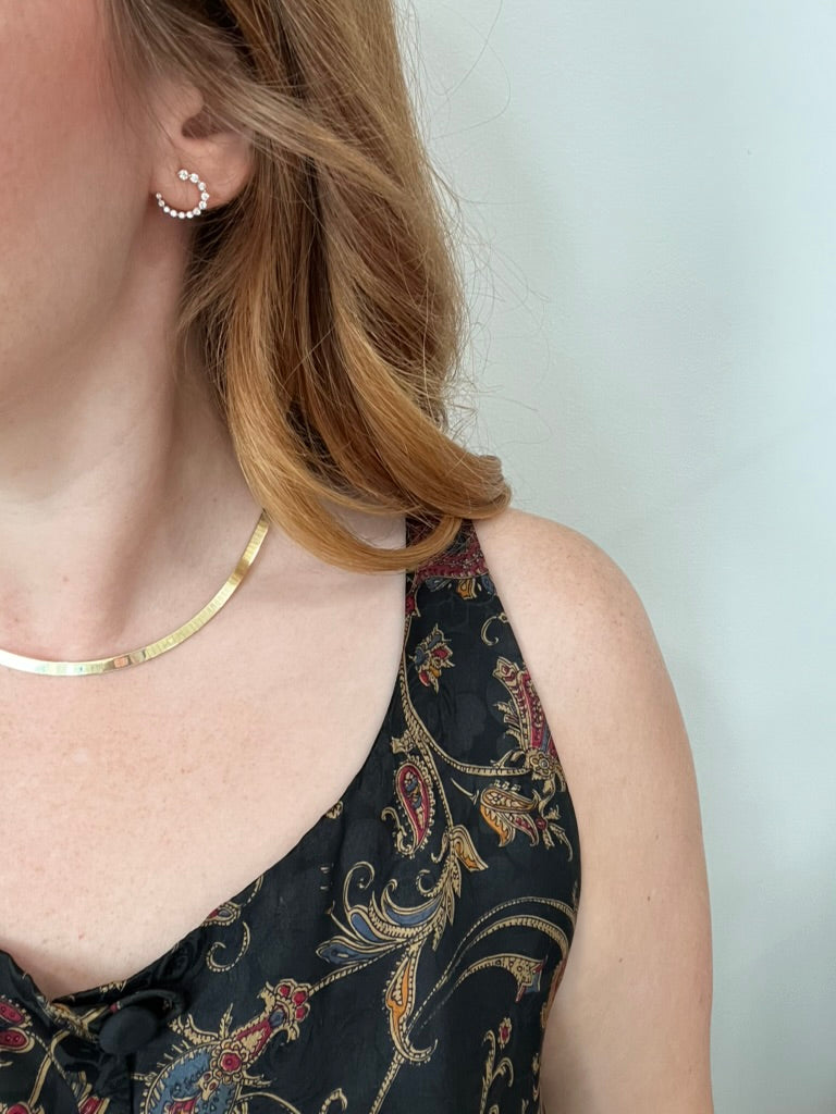 Diamond Front-Back Hoops