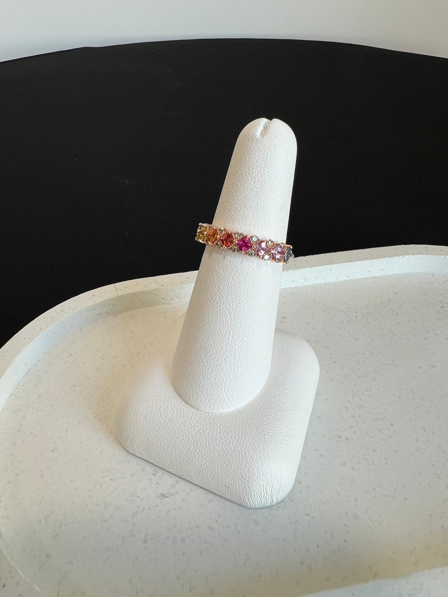 Rainbow Sapphire Ring