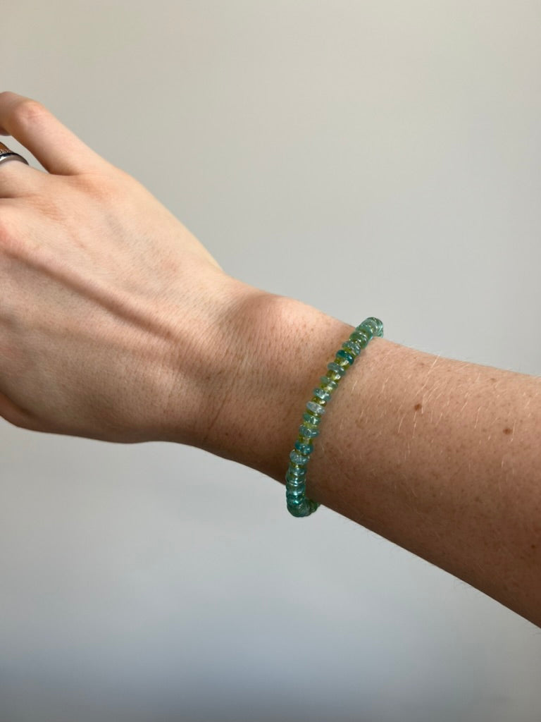 Apatite and Peridot Bracelet