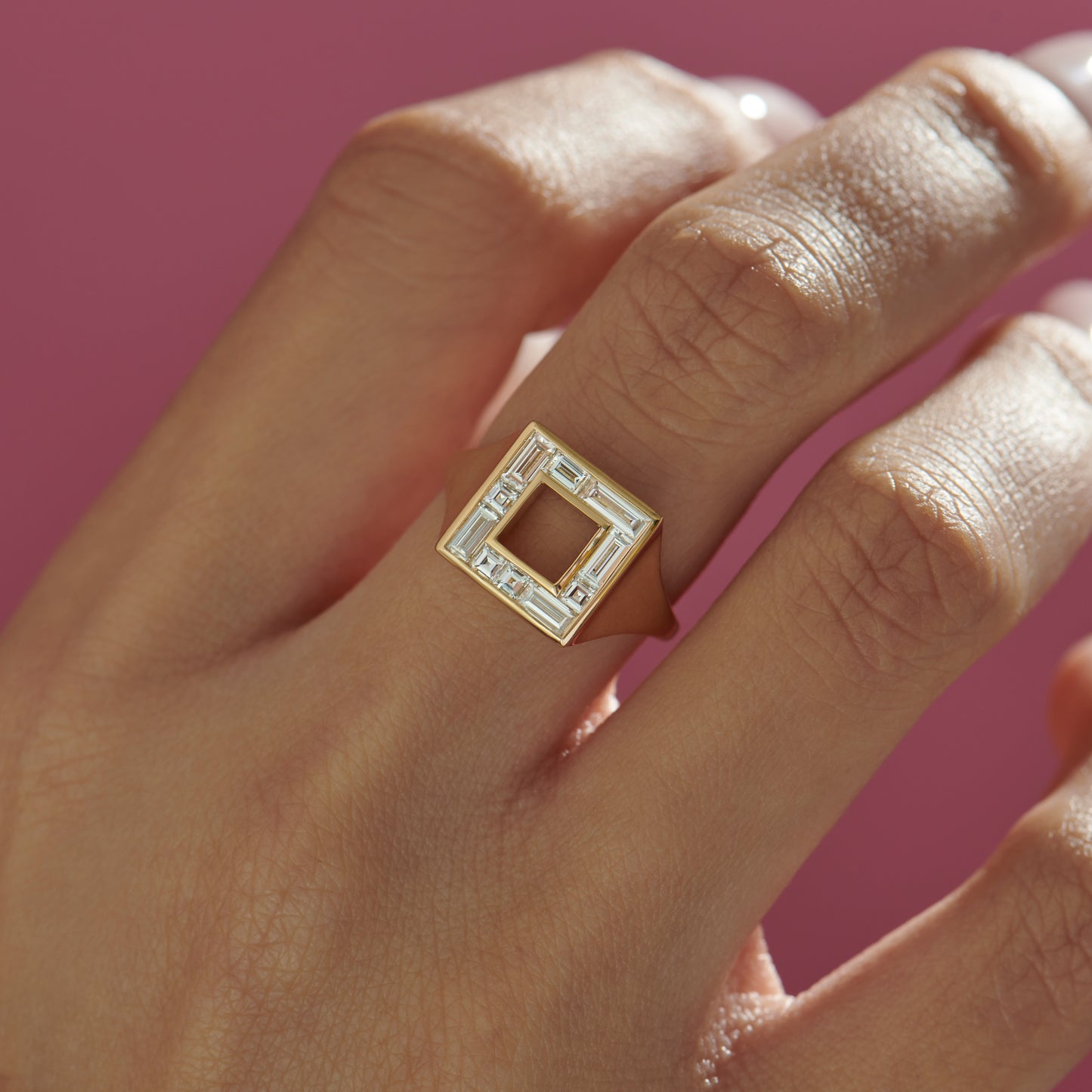 Geometric Signet Ring