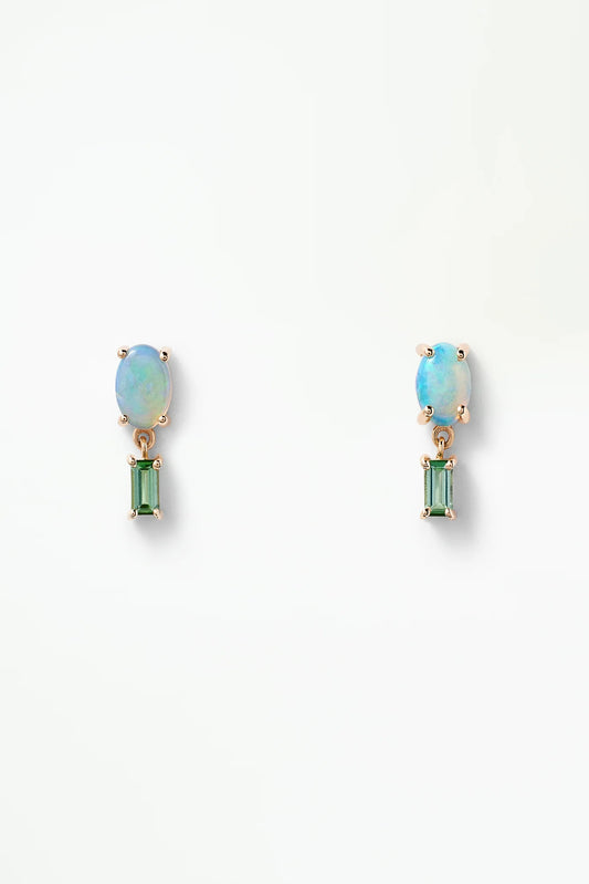 Opal and Tourmaline Stella Earrings