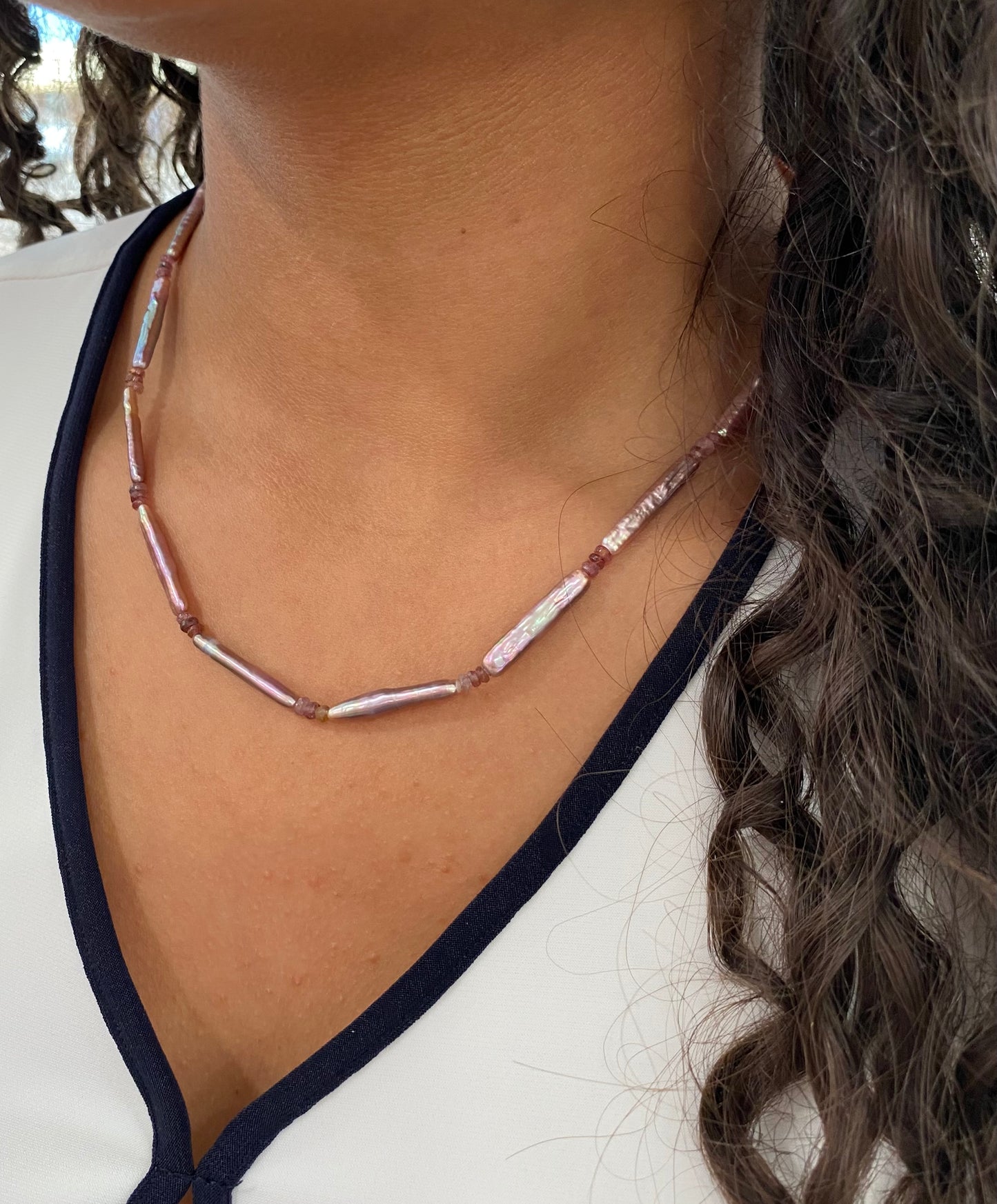 Keshi Pearl Stick Strand