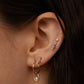 Pearl Droplet Hoop Earrings