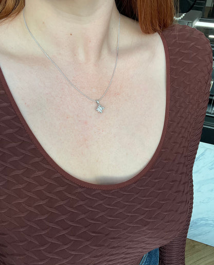 1.59 ct Square Brilliant Diamond Pendant