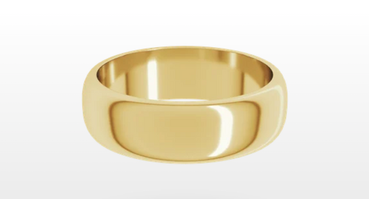 Gold 6.5mm Wide Band