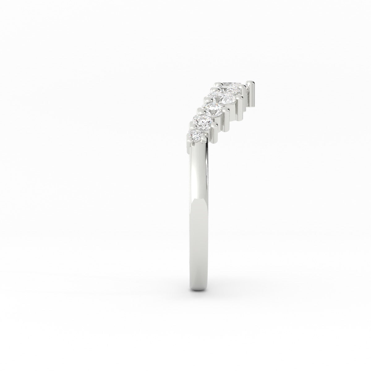 Custom Three Stone Engagement Ring Set