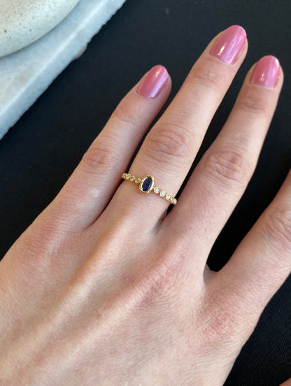 Oval Sapphire Ring