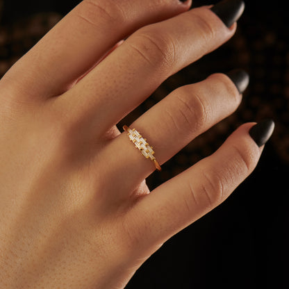 Woven Baguette Ring