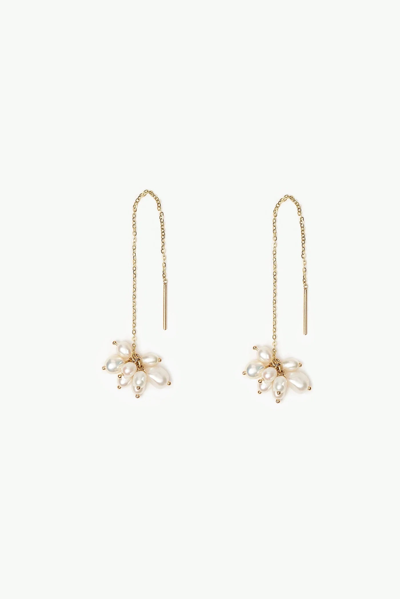 Pearl Cloudburst Threader Earring