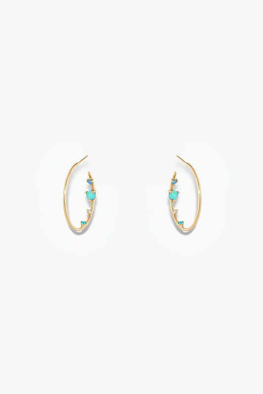Inverted Hoop Monolith Earrings